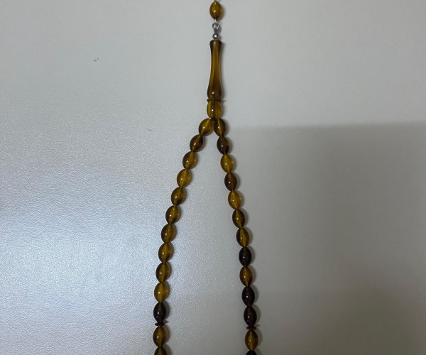 Zeytin Şekilli Plastik Tesbih 8*11 mm